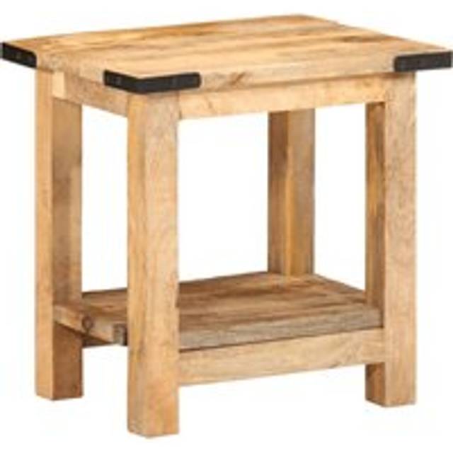 Side Table 40x30x40 cm Solid Rough Wood Mango - Brown - One Size