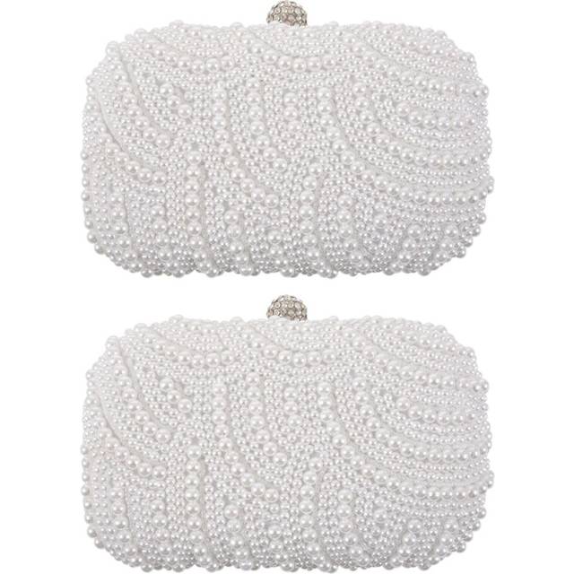 2X Fashion Clutch Bag Beaded Party Bridal Handbag Wedding Evening Purse