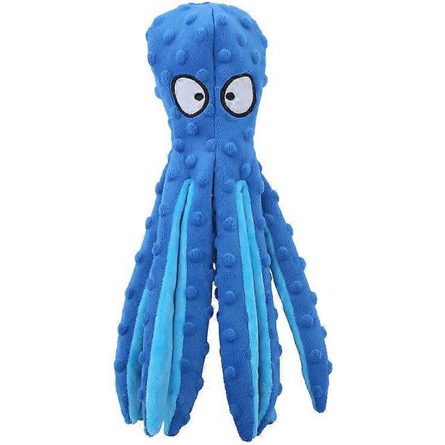(Blue, One size) Dog Chew Toys No Stuffing Crinkle Plush For Teething And Entertaining, For Puppies, Small, Medium, And Large Dogs