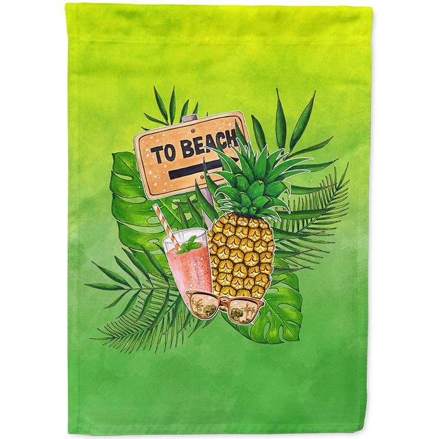 Caroline's Treasures BB7450CHF To the Beach Summer Canvas House Size outdoor-flags  Multicolor