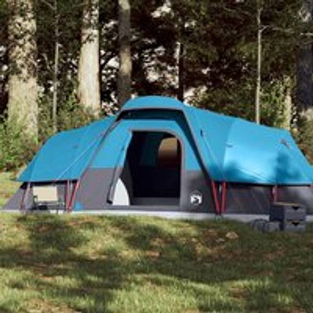 Family Tent Dome 11-Person Blue Waterproof - One Size