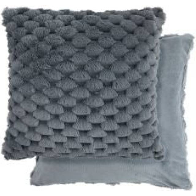 Serene Leah Collection Deluxe Charcoal Cushion Cover 43 x 43cm - Grey