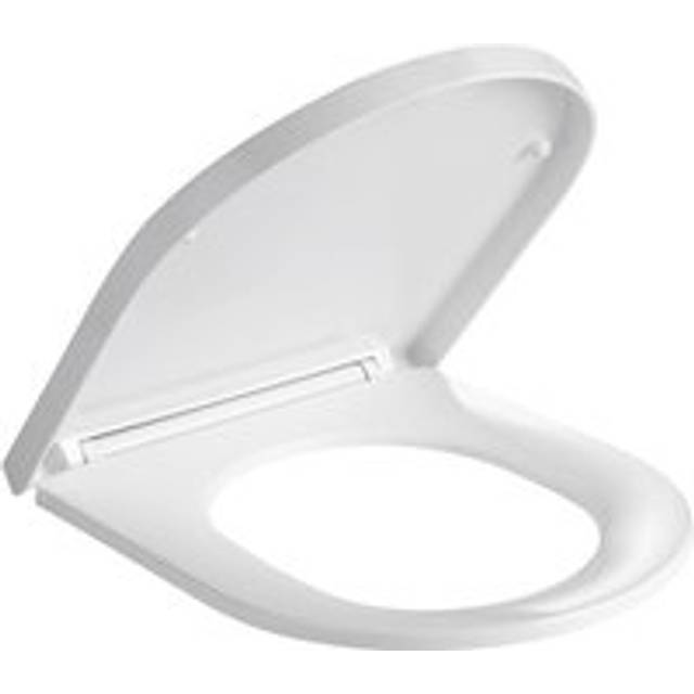 Premium D-Shape Soft Close Toilet Seat - White - One Size