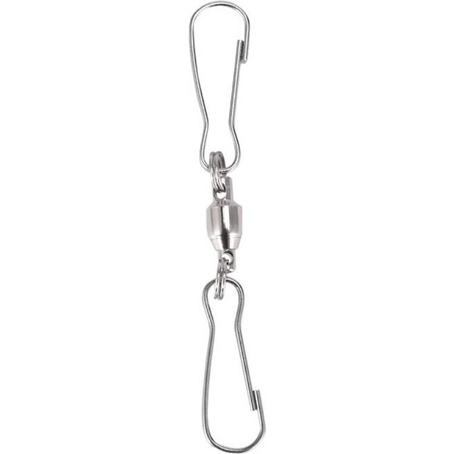 8 Pack Spinning Double Clip Swivel Hooks for Wind Spinners, Windsock, Bird Feeders, Wind Crystal Twisters Party