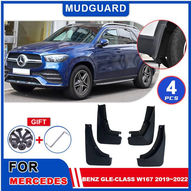 Mudflaps Fender For Mercedes-Benz GLE-Class W167 2019~2022 Mudguards Flap