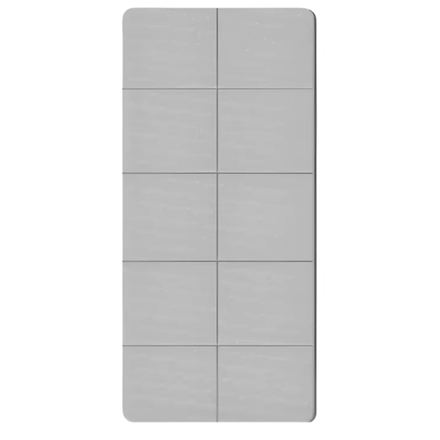 Eco-Friendly TPE Yoga Mat,Foldable,Double-Sided Non-Slip ,Gray
