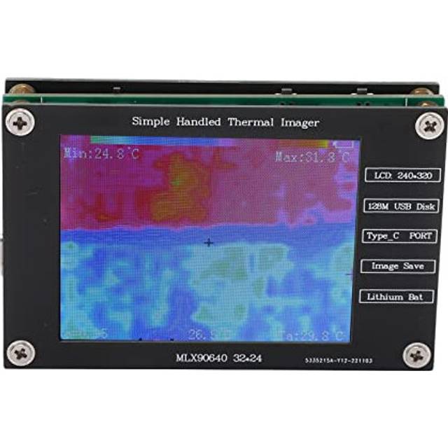 Thermal Imager Infrared Camera, Temperature Range From â40 to +300, 8Hz Rate, 2.8in LCD Screen Digital Handheld Multifunctional Thermal Imager