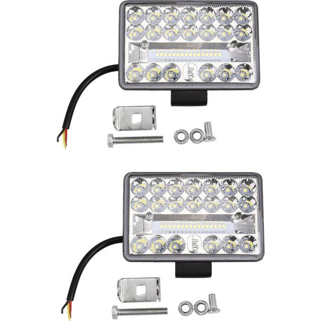 2X 4 Inch Car LED Work Light 108W 36LED Bar Square Spotlight 12V 24V Offroad for Truck ATV