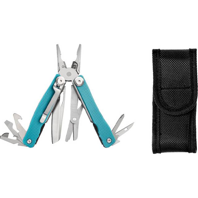 (blue) EDC Camping New Blue HRC78K Multitool Plier Cable Wire Cutter Multifunctional Multi Tools Outdoor Camping Folding Knife Pliers