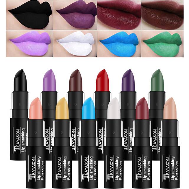 12 Colours Vintage Waterproof Vivid Vampire Matte Lipstick Set, BEEXY Long Lasting Velvet Lip Stick for Party, Masquerade, Cosplay, Halloween Makeup