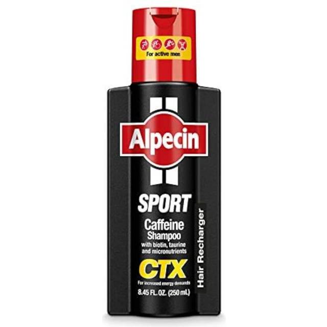 Alpecin Sport Caffeine-Shampoo CTX 250mL | Hair Energizer | Reduces Hair Loss | Reduces Hair Thinning | Men's Hair Care