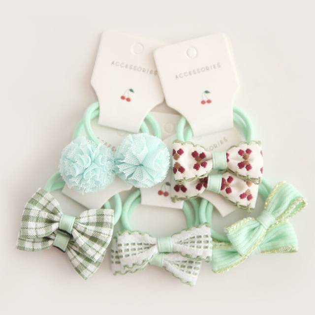 (10Pcs-K2) Baby Hair Band Girls Ties Bows Elastic Rubber Band Scrunchies Elastique Cheveux Fille Haar Kids Hair Accessories For Children