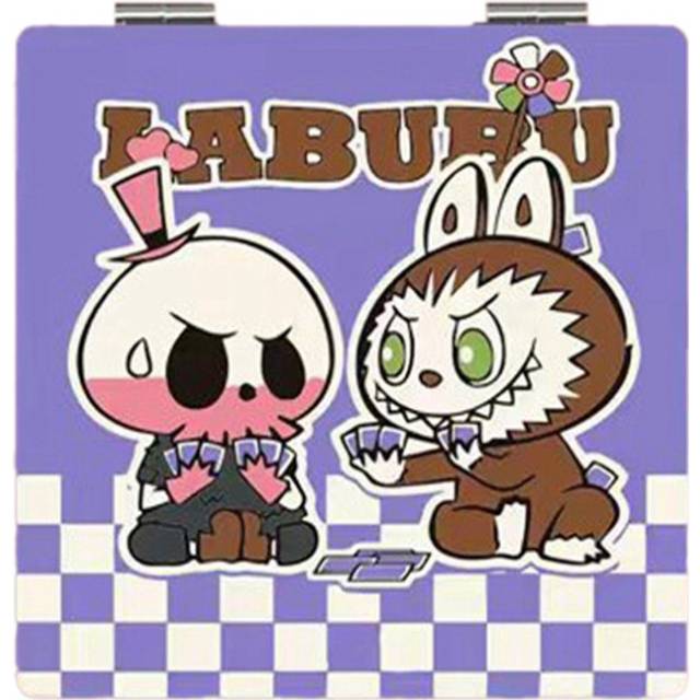 Cute LABUBU Pocket Mirror Travel Makeup for Women And Girls A