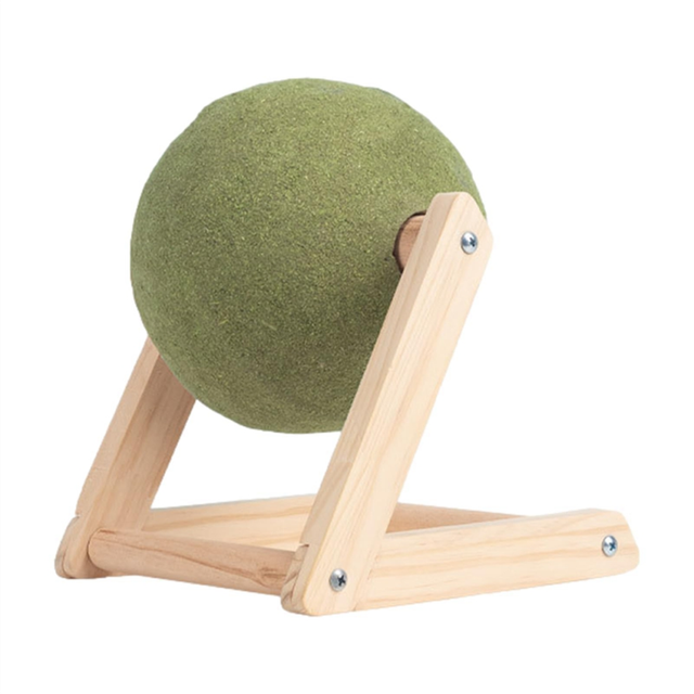 Cat Mint Ball Toy, Rotatable Catnip Roller Floor Mount(Small)