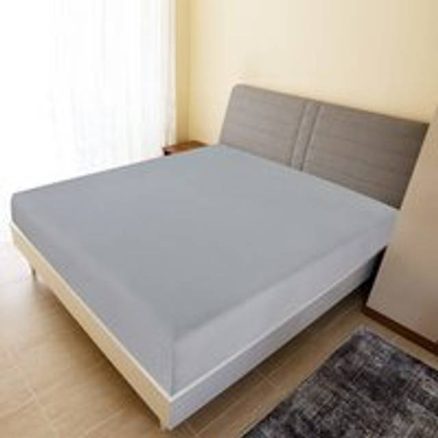 Jersey Fitted Sheets 2 pcs Grey 160x200 cm Cotton - One Size