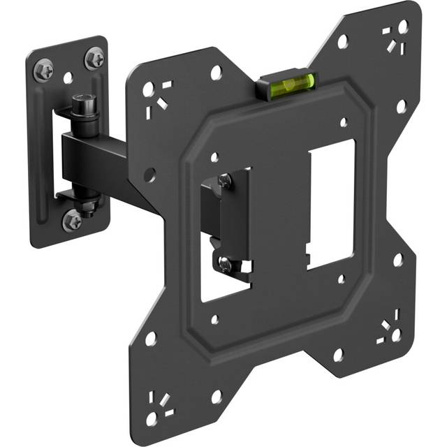 TV Wall Bracket for 23-50 Inch TVs, Tilt, Turn and Extend TV Wall Bracket with Spirit Level, Single Arm TV Mount - VESA 100x100mm - 200x200mm, Holds
