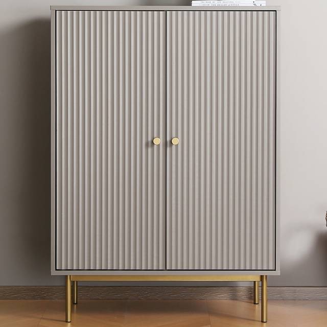 Devon 2 Door Grey Storage Cabinet - Home Garden Direct