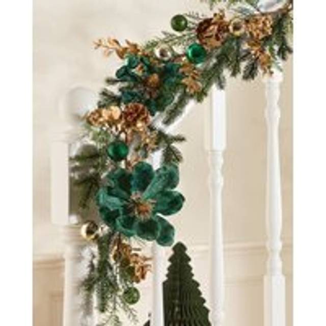 Luxury Highbury Xmas Decoration Staircase Christmas Garland 1.8m - Multi - Large
