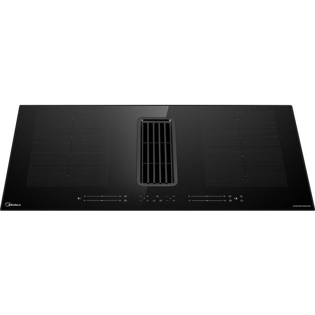Midea MIH740Y078B Venting Induction Hob - Black - For Ducted/Recirculating Ventilation