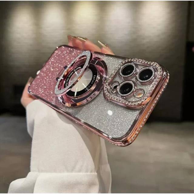 (Pink, For iPhone 16 Plus) Case For iPhone 16 15 14 Pro Max Plus 13 12 11 Shockproof Magnetic Ring Cover