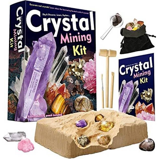 Dr. Daz Crystal Gemstone Dig Excavation Kit for Kids Gem Collection Toys Geology Science Education Stem Gift Boys Girls