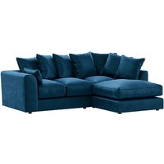 (Gold, 2 Seater) Brooklyn Plush Velvet Foam 3 & 2 Seater Sofa Set
