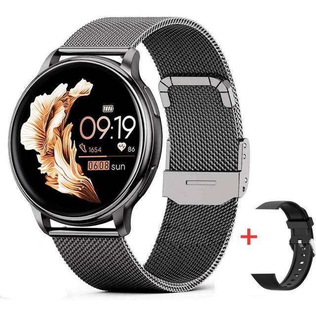 MEVADEN Bluetooth Call Smart Watch Women Custom Dial Watches Men Sport Fitness Tracker Heart Rate Smartwatch For Android IOS black