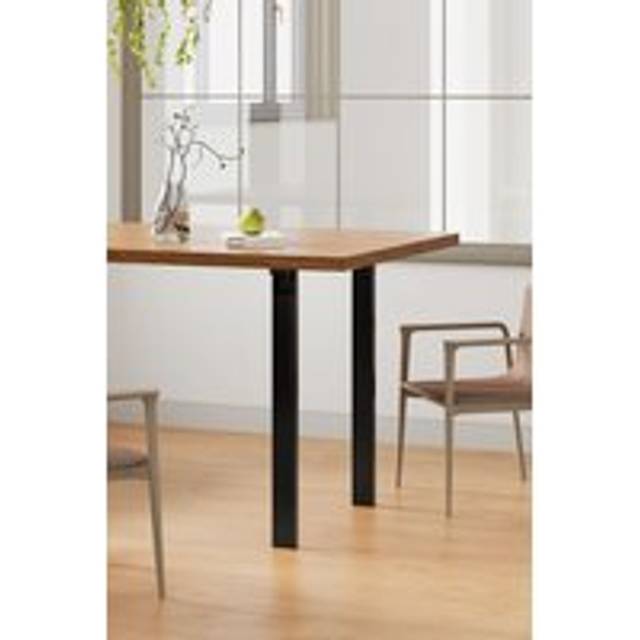 73cm/28.74 inch 2Pcs Folding Black Metal Table Legs with Plastic Foot Pads Furniture Replacement Legs for Dining Table Dressing Table - One Size
