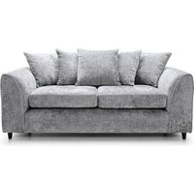 (Black) Jumbo Size Plush Velvet Footstool
