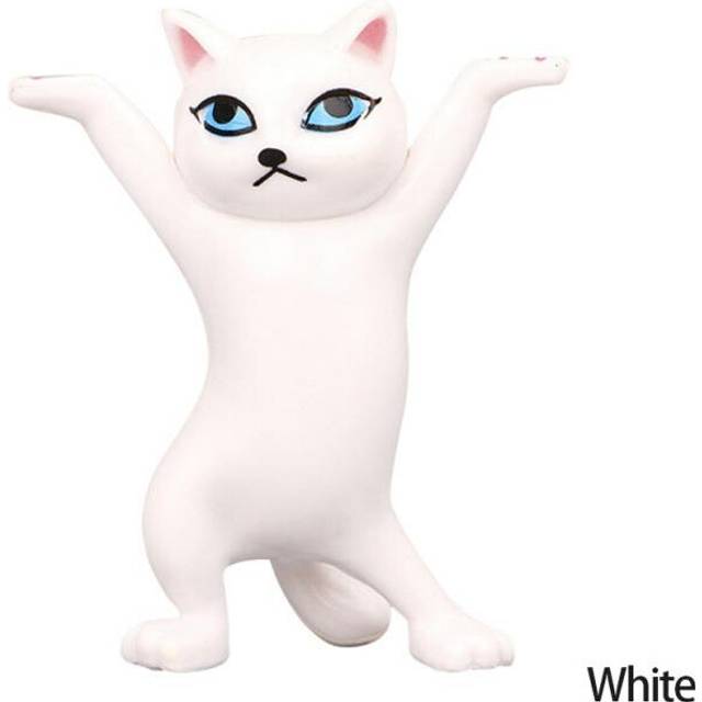 (03  1pcs, 1pc random color) 1/2/3/4/5PCS Desk Cat Pen Bookshelf Holder Earphone Holder Coffin Cat