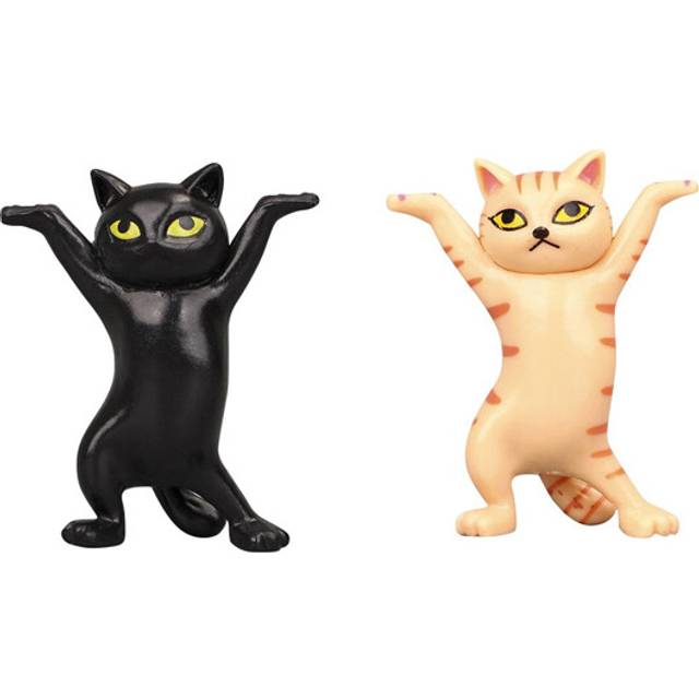 (04 05, 1pc random color) 1/2/3/4/5PCS Desk Cat Pen Bookshelf Holder Earphone Holder Coffin Cat