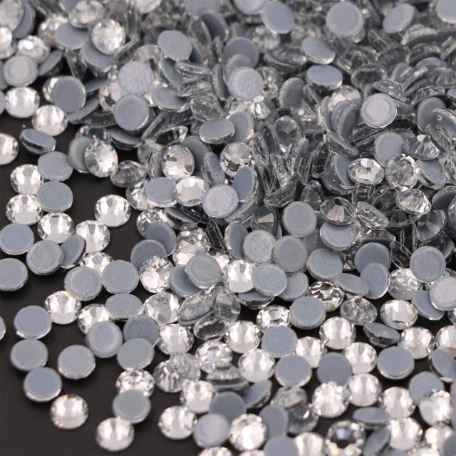 hotfix rhinestones flatback crystal hot fix stones strass glitter for needlework