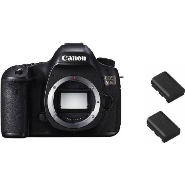 3pc Canon EOS 5DS DSLR Camera Body & LP-E6N Batteries Bundle