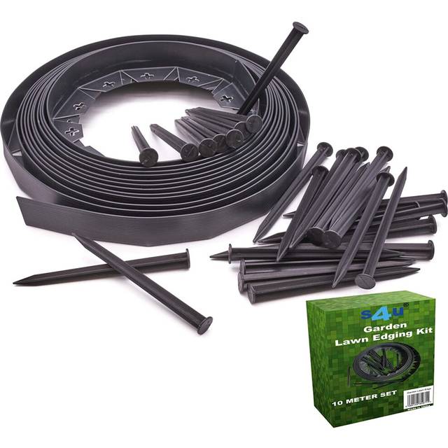 (50M) Flexible lawn edging with 30 Securing Anchor Pegs