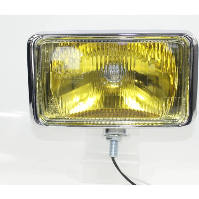 Lucas LR8 New Chrome 12V 100W H3 bulb Square Fog Light / Fog Lamp LDB305