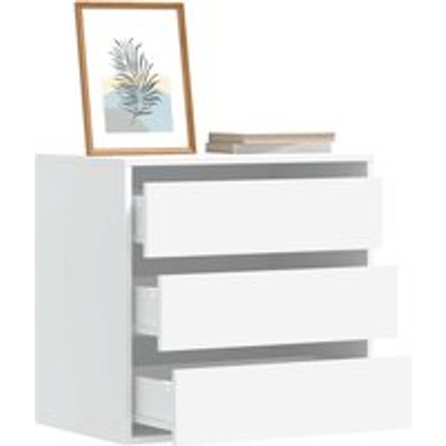 Corner Chest of Drawers White 60x41x58 cm Engineered Wood - One Size