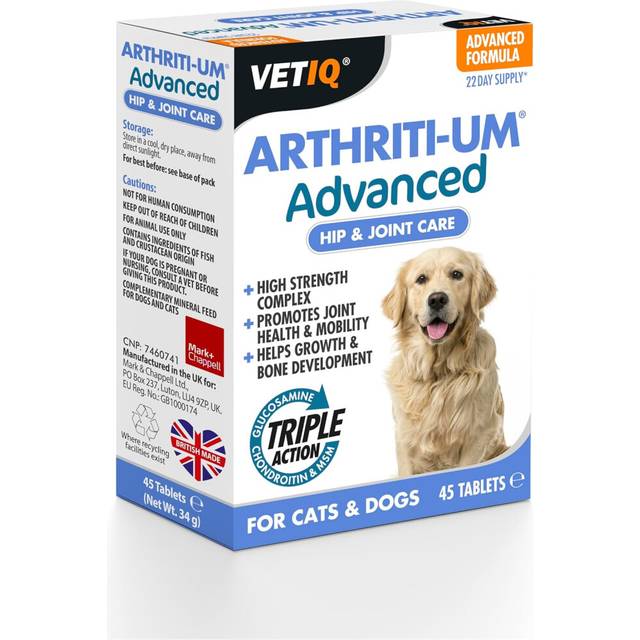 (MCH0110 Vetiq Arthriti-Um Advanced) VETIQ Joint Care Adult Supplements for Dogs & Cats aged