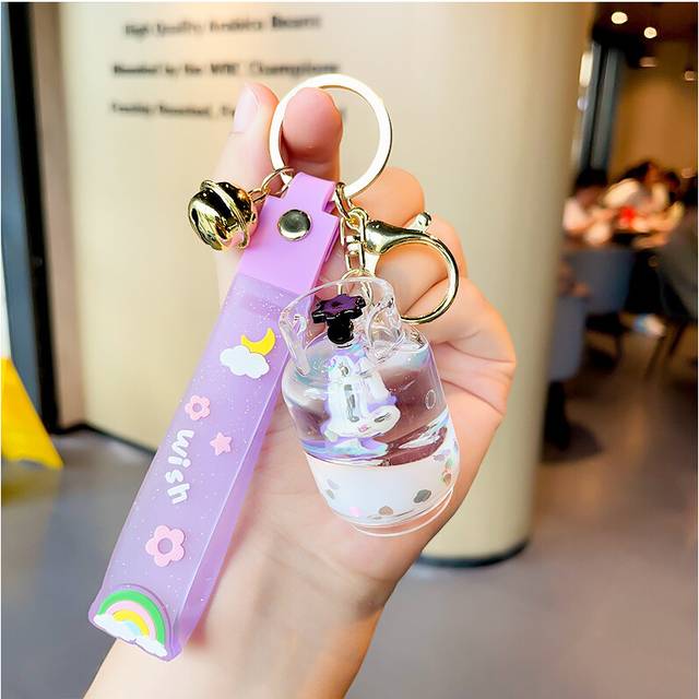 (StyleF) Cute Drift Bottle Keychain Gas Can Design Ideal Gift For Friends And Family