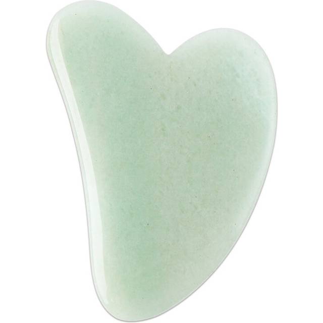 (a-Green) Natural Jade Guasha Stone Board Gua Sha Scraper Massager for Face Rose Quartz Gua Sha Plate Spa Guache Body Face Massage Roller