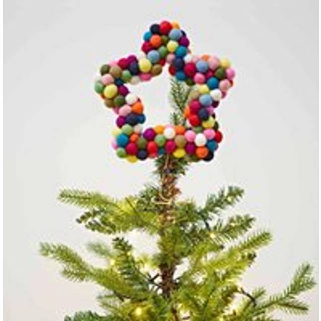 Felt Multicoloured Star Tree Topper