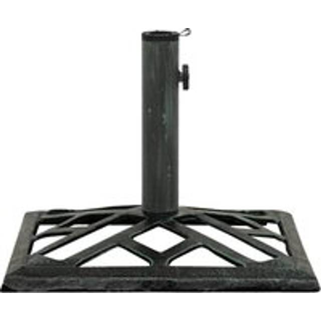 Umbrella Base Green 44x44x31 cm Cast Iron - One Size
