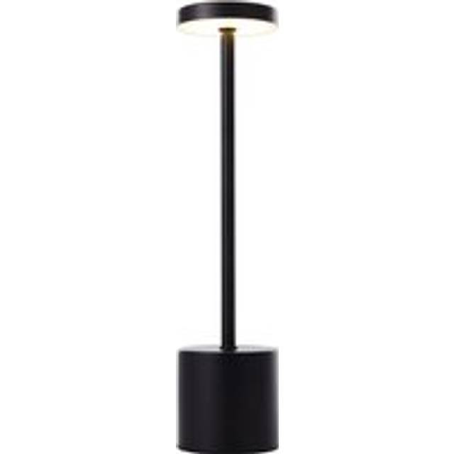 Living And Home Industrial-Style Rechargeable Dimmable Table Lamp Night Light In Black - One Size
