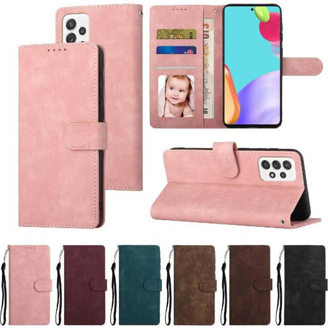 (Pink) Flip Case for Samsung Galaxy A53 5g Premium Wallet Shockproof Flip