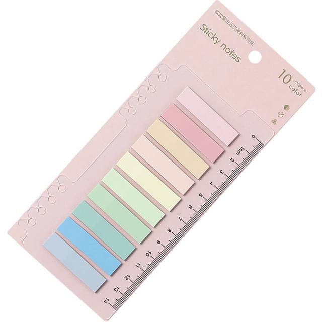 200Pcs Colored Page Markers, Sticky Tabs in 10 Colors,Neon Notes Flags,Waterproof Writable Flags, Style 4