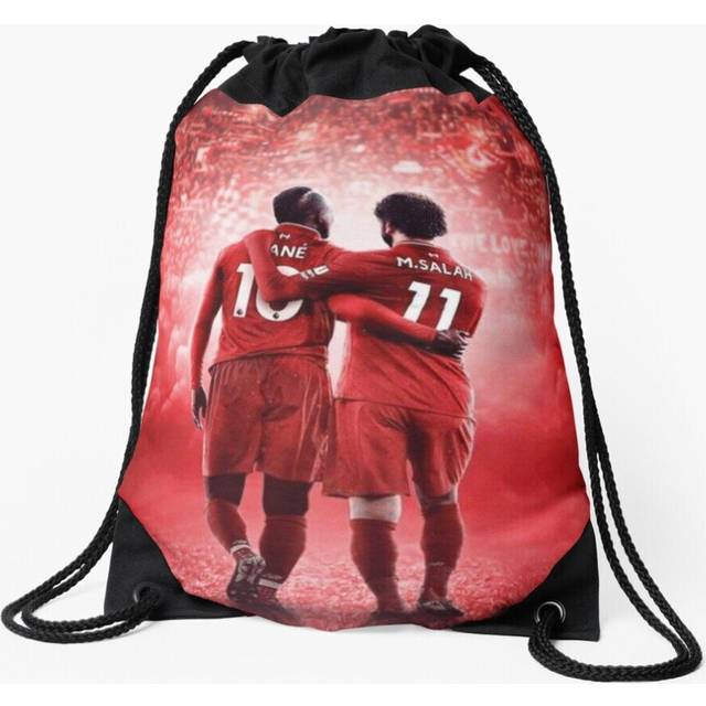 Drawstring Bag Mo Salah And Mane Sport Gym Shoe Backpack