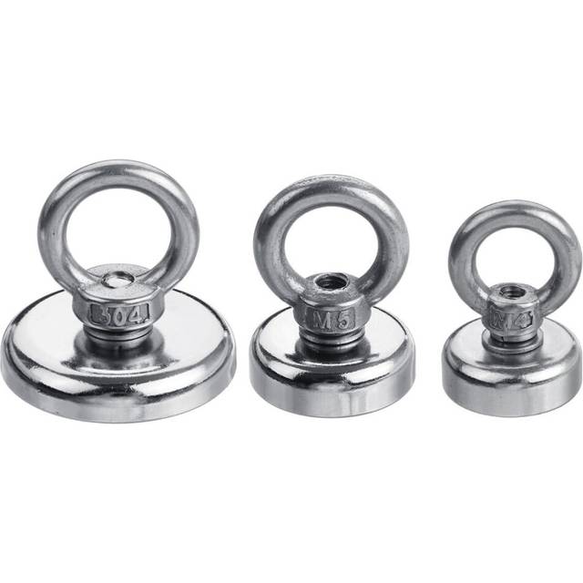 (40mm) Neodymium Recovery Magnet 20/25/40mm Diameter with 10M Rope for Sea Salvage Hunting Fishing