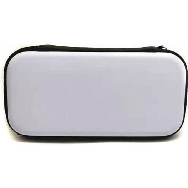 (White) Portable NS Mini Hard EVA Carrying Case Shockproof PU Cover Storage Bag Compatible Nintnedo Switch Lite Game Console Accessories