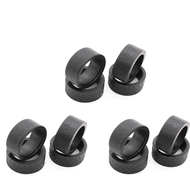 12Pcs Rubber Tyre Tires Wheel for K969 K989 P929 Iw04M Iw02 Mini-Z Mini-D Mini-Q 1/28 RC Drift Racing Car