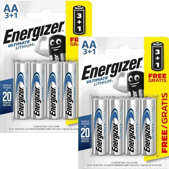 All Trade Direct 8 X Energizer Aa Lithium Batteries Digital Camera Lr6 L91 Long Life Expiry 2025