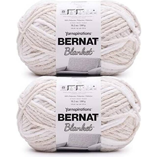 Bernat Blanket Beach Foam Yarn - 2 Pack of 300g/10.5oz - Polyester - 6 Super Bulky - 220 Yards - Knitting/Crochet